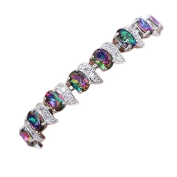 Rainbow Mystic Topaz Bracelet - Picture 3 of 4